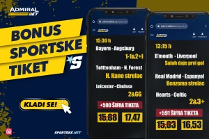 Subota kao stvorena za bonus tikete AdmiralBeta!